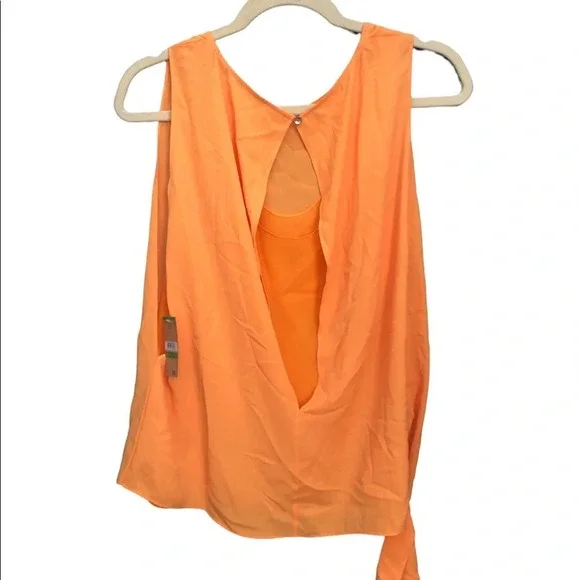 NWT RACHEL ROY SIDE KNOT ORANGE TOP - Picture 2 of 5